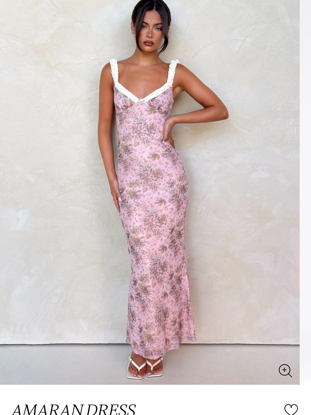 Tiger Mist Amaran Maxi Dress Pink Camo Floral – Size S